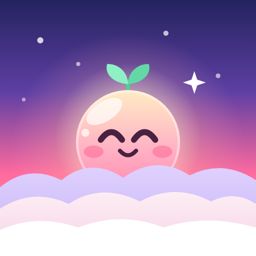 Nimi app icon: a happy sunrise sitting on the clouds